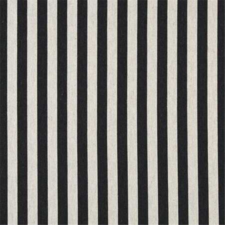 DESIGNER FABRICS Designer Fabrics K0009G 54 in. Wide Midnight And Off White; Striped; Designer Quality Upholstery Fabric K0009G